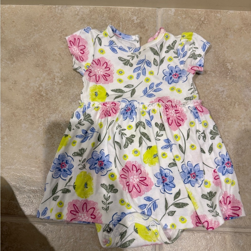 Carter's Floral Kids Dress - Pink, Blue, Yellow